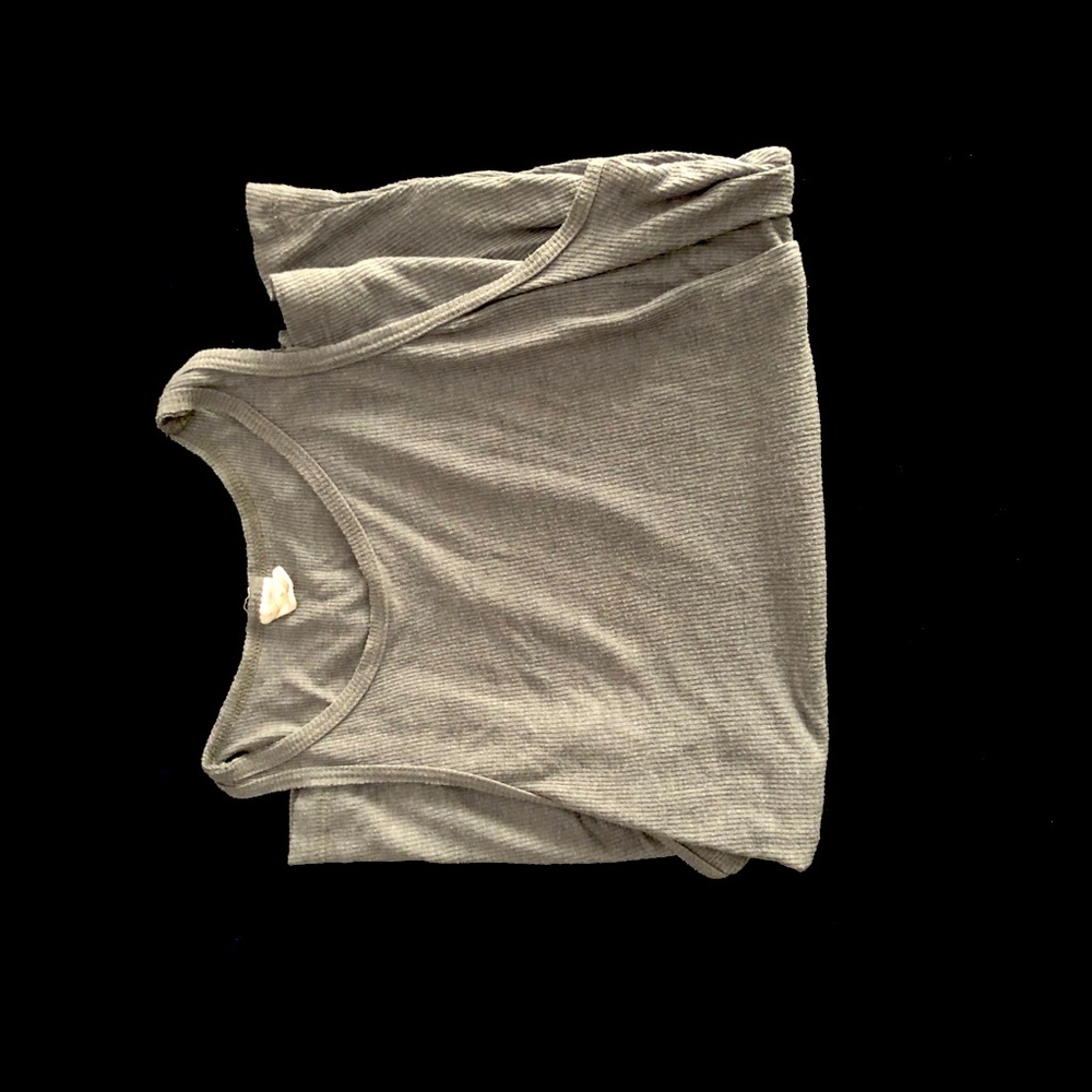 Grey Racerback Sun & Shadow Tank-top!
